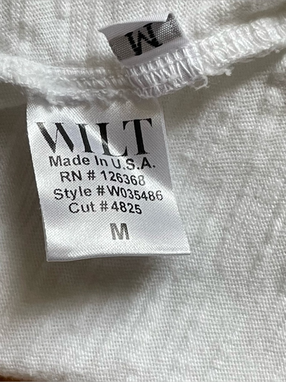 Wilt Slub Short Sleeve Tee Raw Hem Size Medium Minimalist - Picture 8 of 9